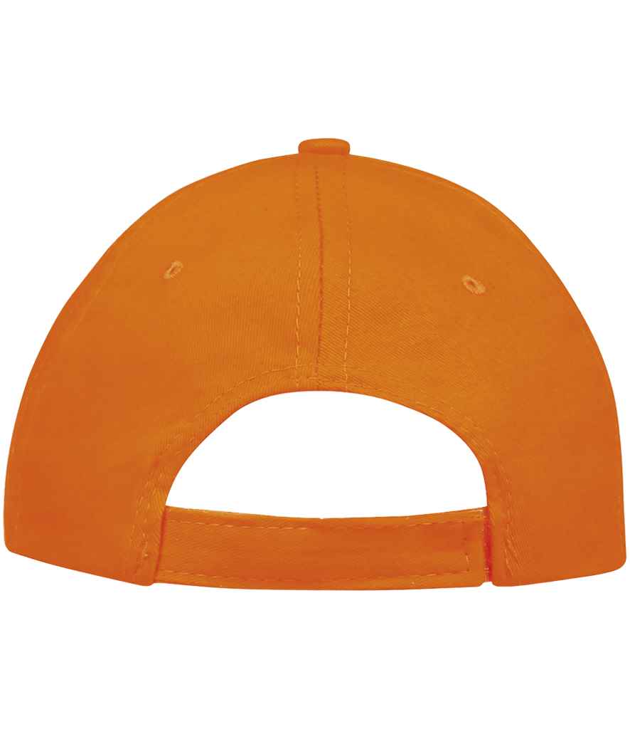 SOL'S Sunny Cap in Orange, back view