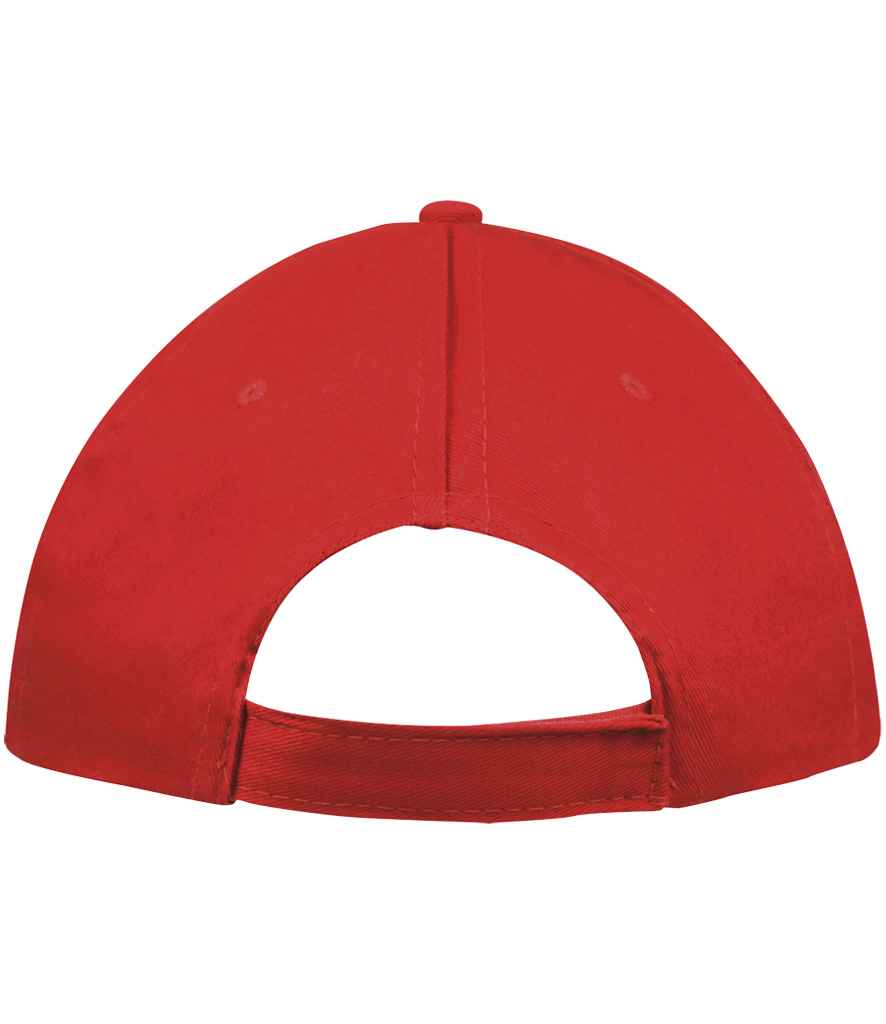 SOL'S Sunny Cap in Red, back view