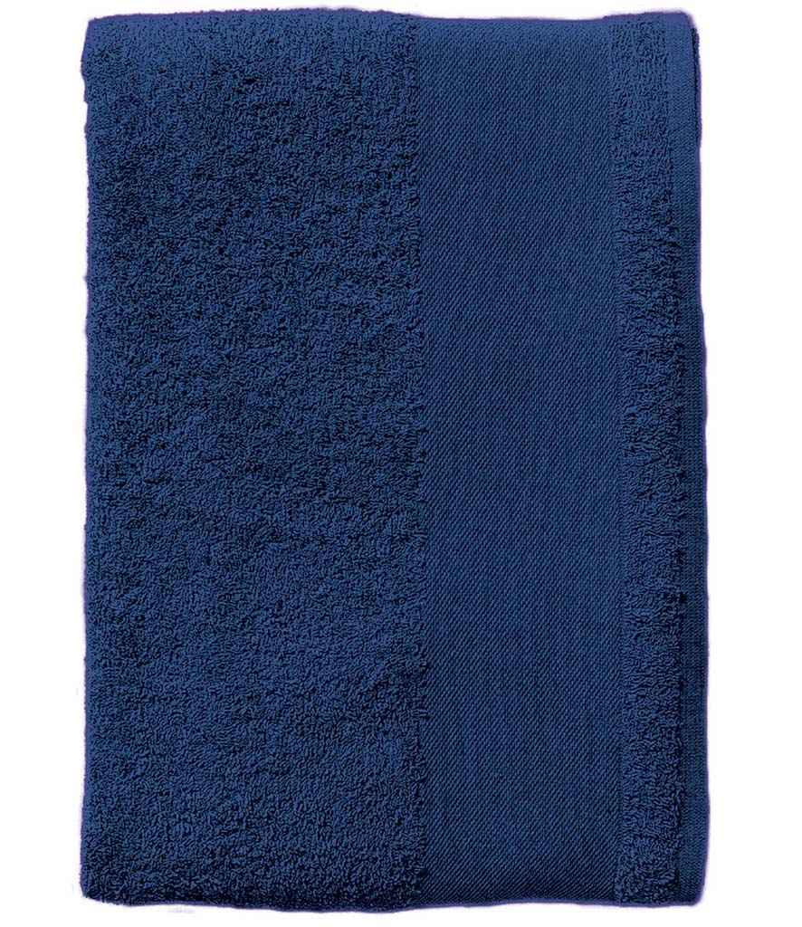 SOL'S Island 50 Hand Towel in French Navy, front view