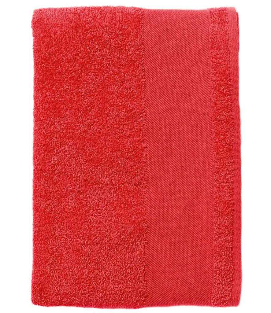 SOL'S Island 100 Bath Sheet in Red, front view