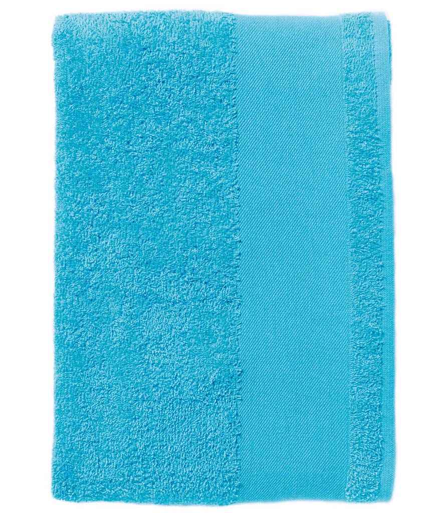 SOL'S Island 100 Bath Sheet in Turquoise Blue, front view