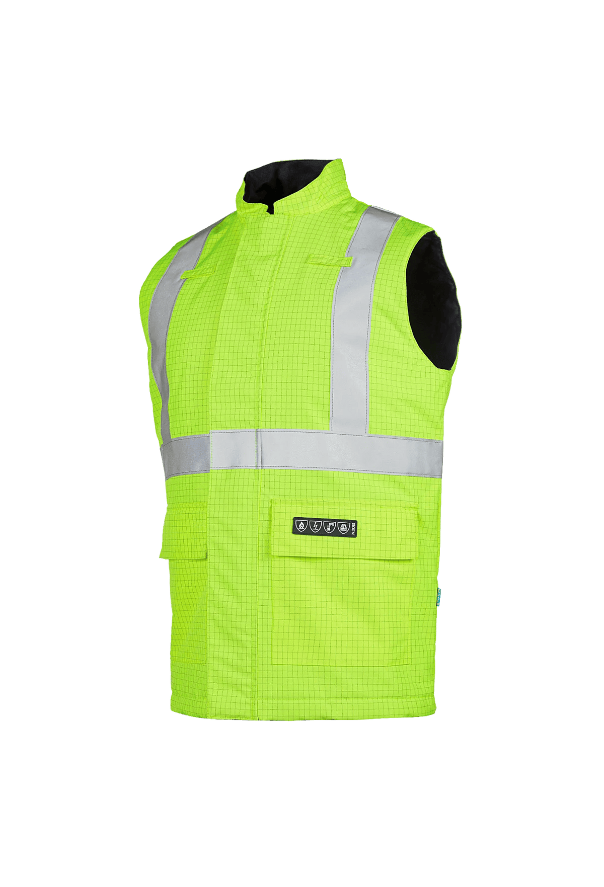 Sioen PRO Sidney in High-vis yellow, side view