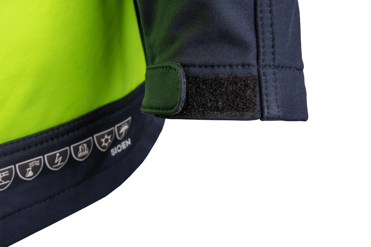 Sioen PRO Heatherton in High-vis yellow/Navy blue