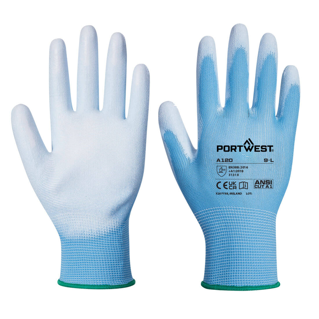 Portwest Grip 13 PU Palm Glove in Blue, main product image