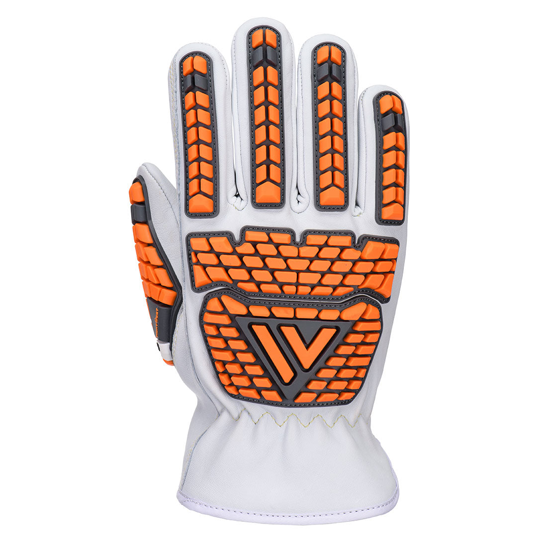 Portwest Goat Leather Impact Cold Cut Glove A6 in White, main product image