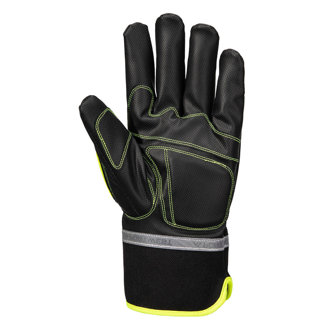 Portwest A753 Cold 450 PU Waterproof Mechanical Glove in Black, back view
