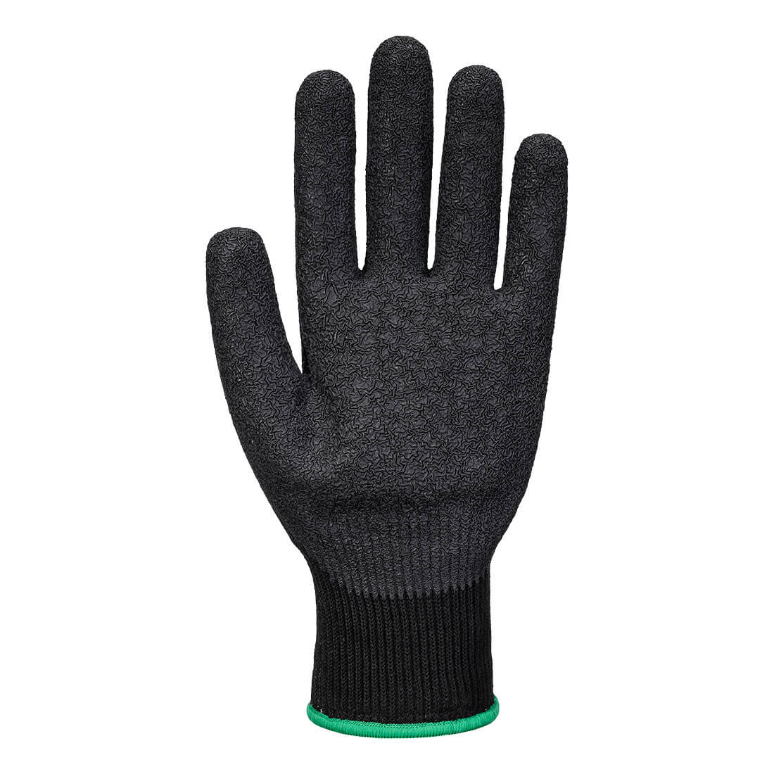 Portwest A793 Needle Resistant F10 Latex Crinkle Glove in Black, back view