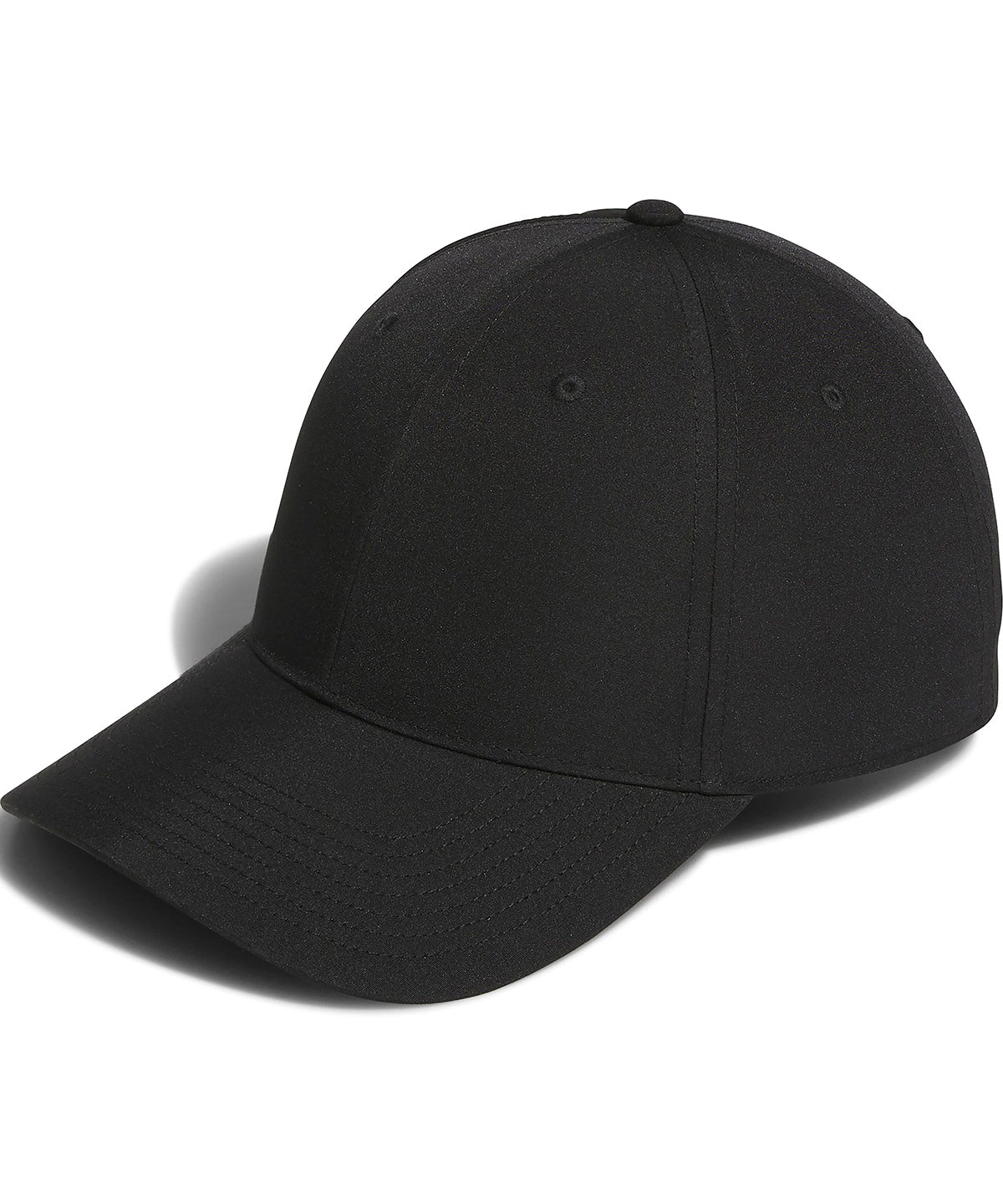 adidas 6-panel core cap in Black, front view