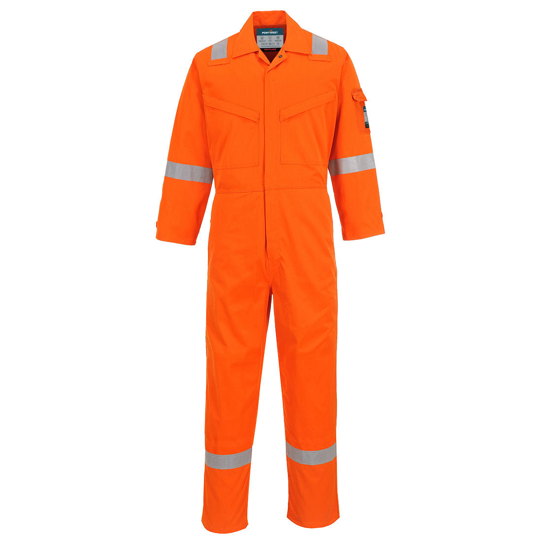 Portwest Araflame Work Lightweight FR Coverall in Orange, image 2