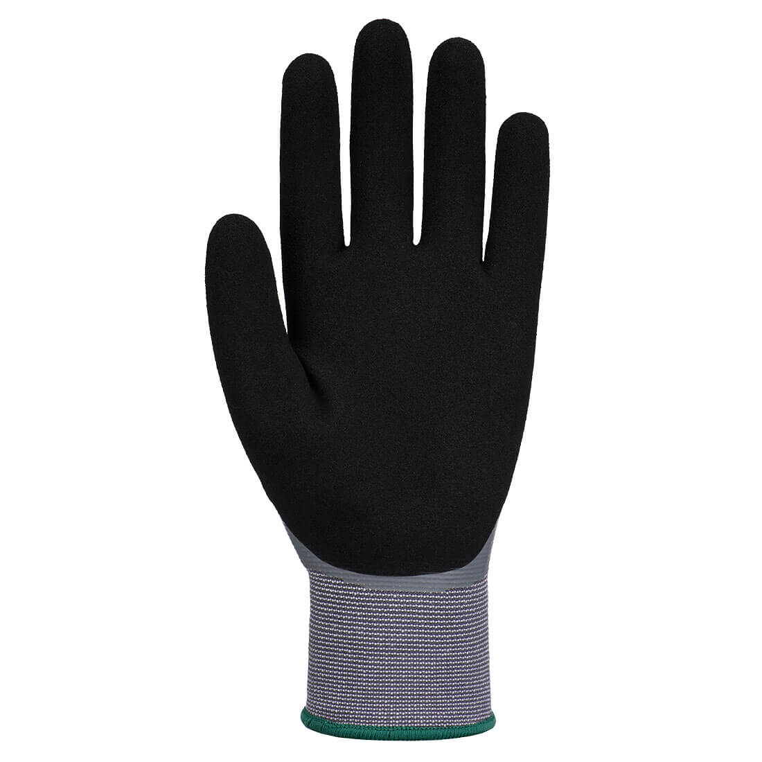 Portwest AP82 Grip 15 Latex Foam Touch Screen Glove in Grey/Black, back view