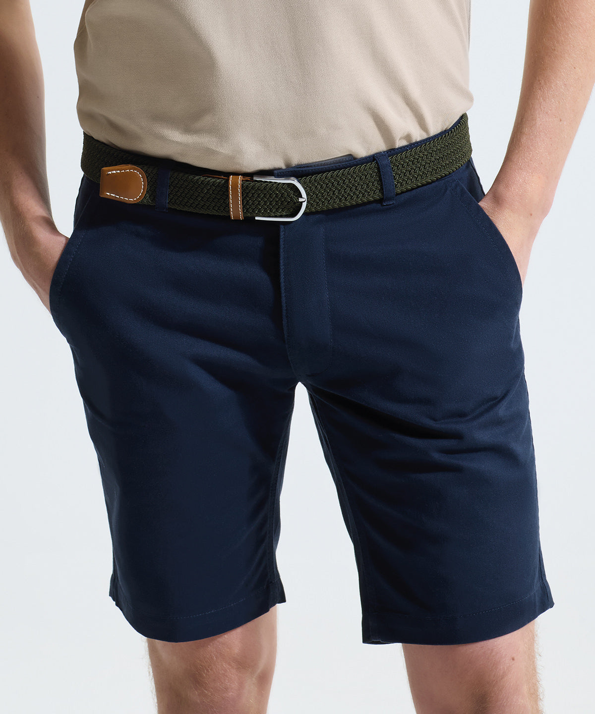 Asquith & Fox Men's chino shorts, lifestyle photo