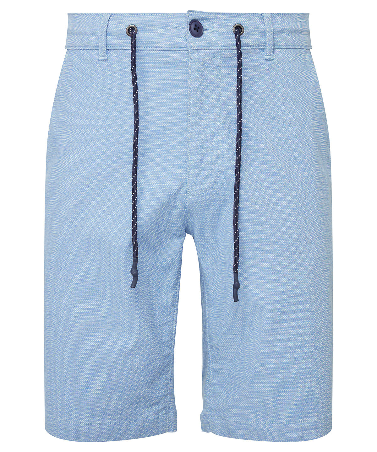 Asquith & Fox Men’s everyday chino shorts in Blue, front view