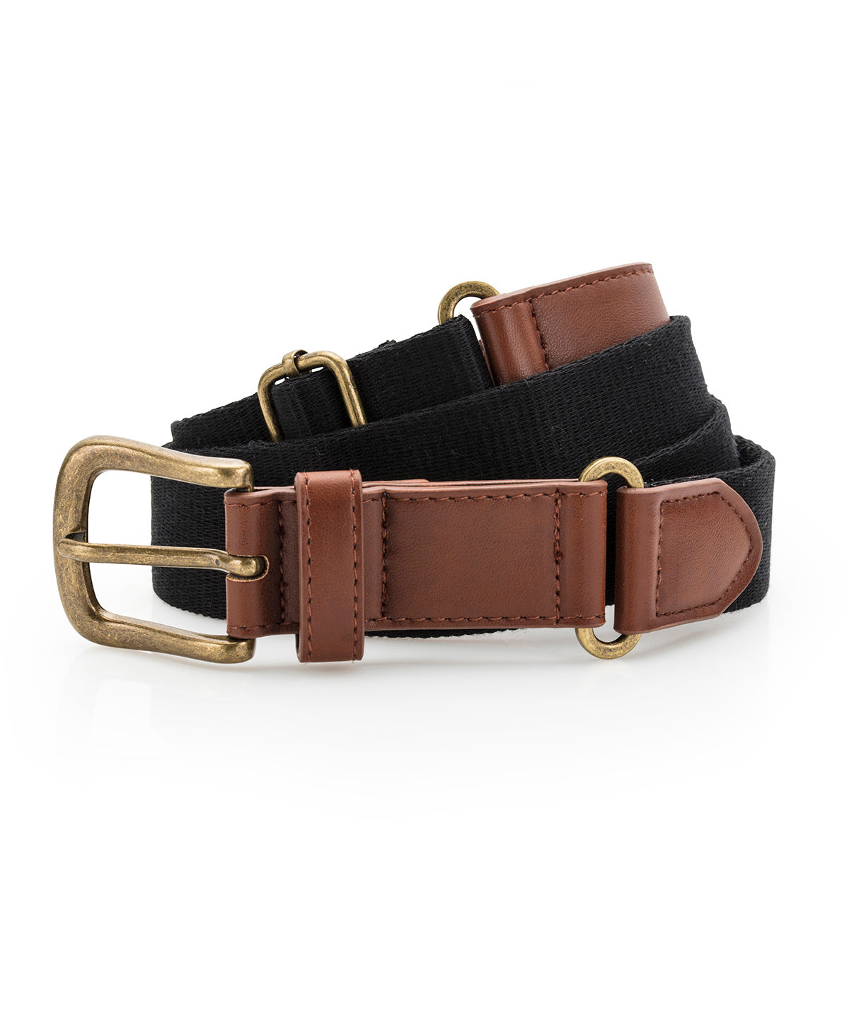 Asquith & Fox Faux leather and canvas belt, lifestyle photo