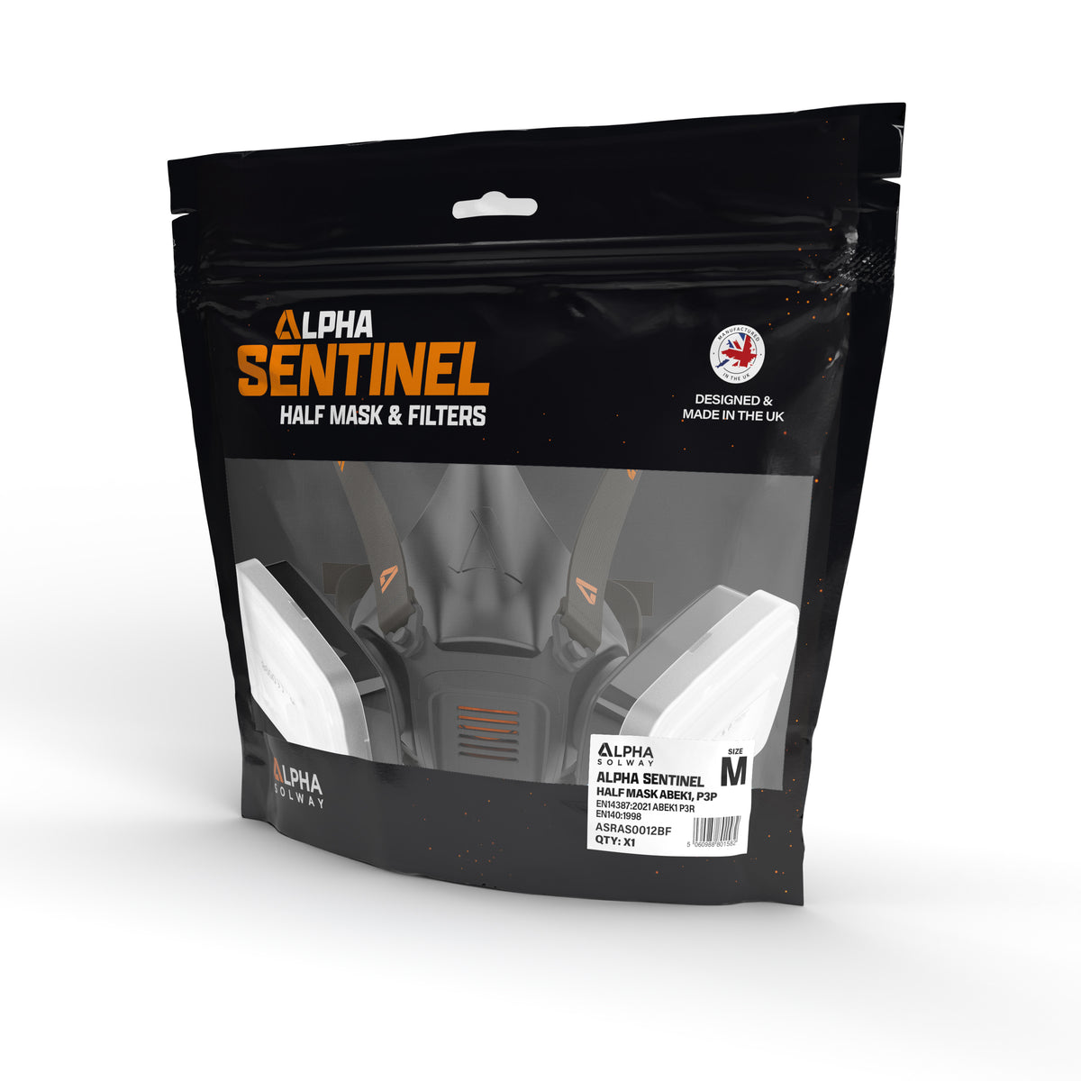 Skytec Alpha Sentinel Half Mask A2, P3P Retail Bag