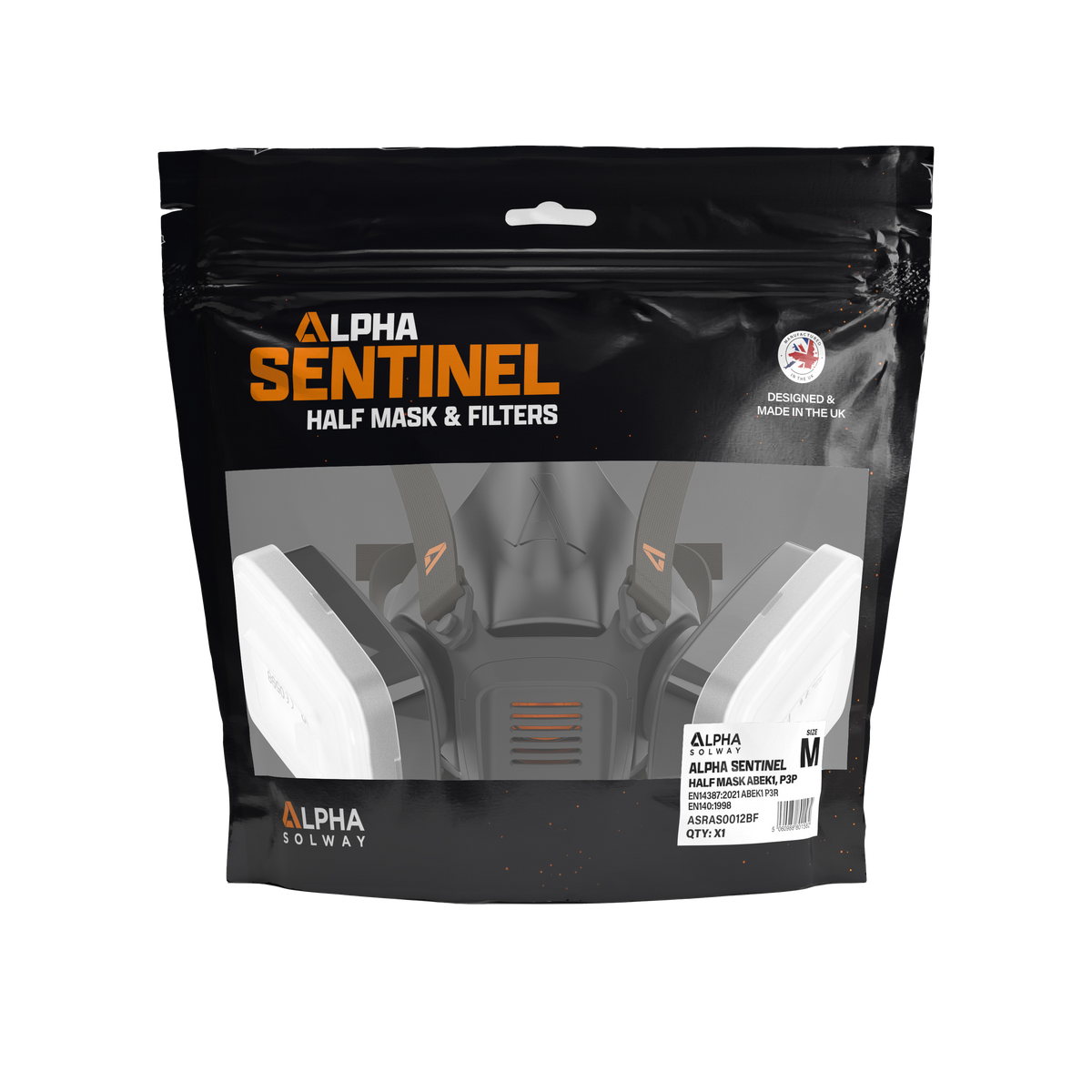 Skytec Alpha Sentinel Half Mask A2, P3P Retail Bag