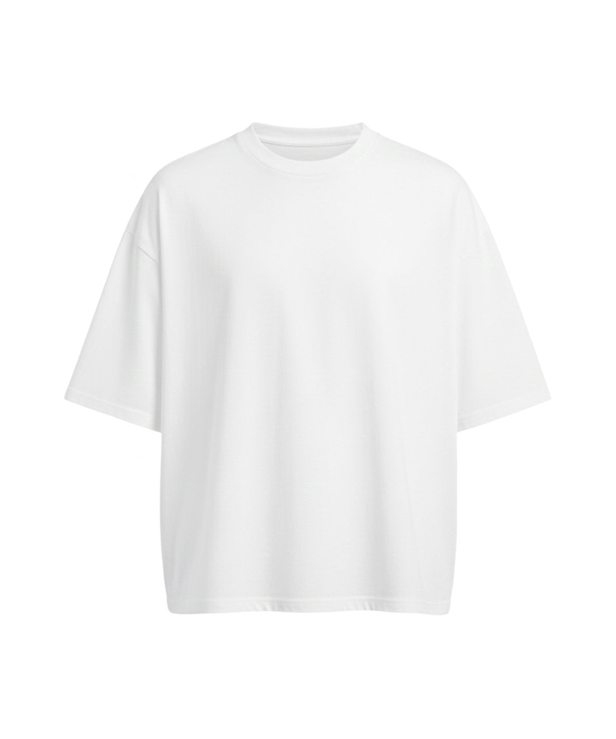 AWDis 240 boxy cropped T in Arctic White, front view