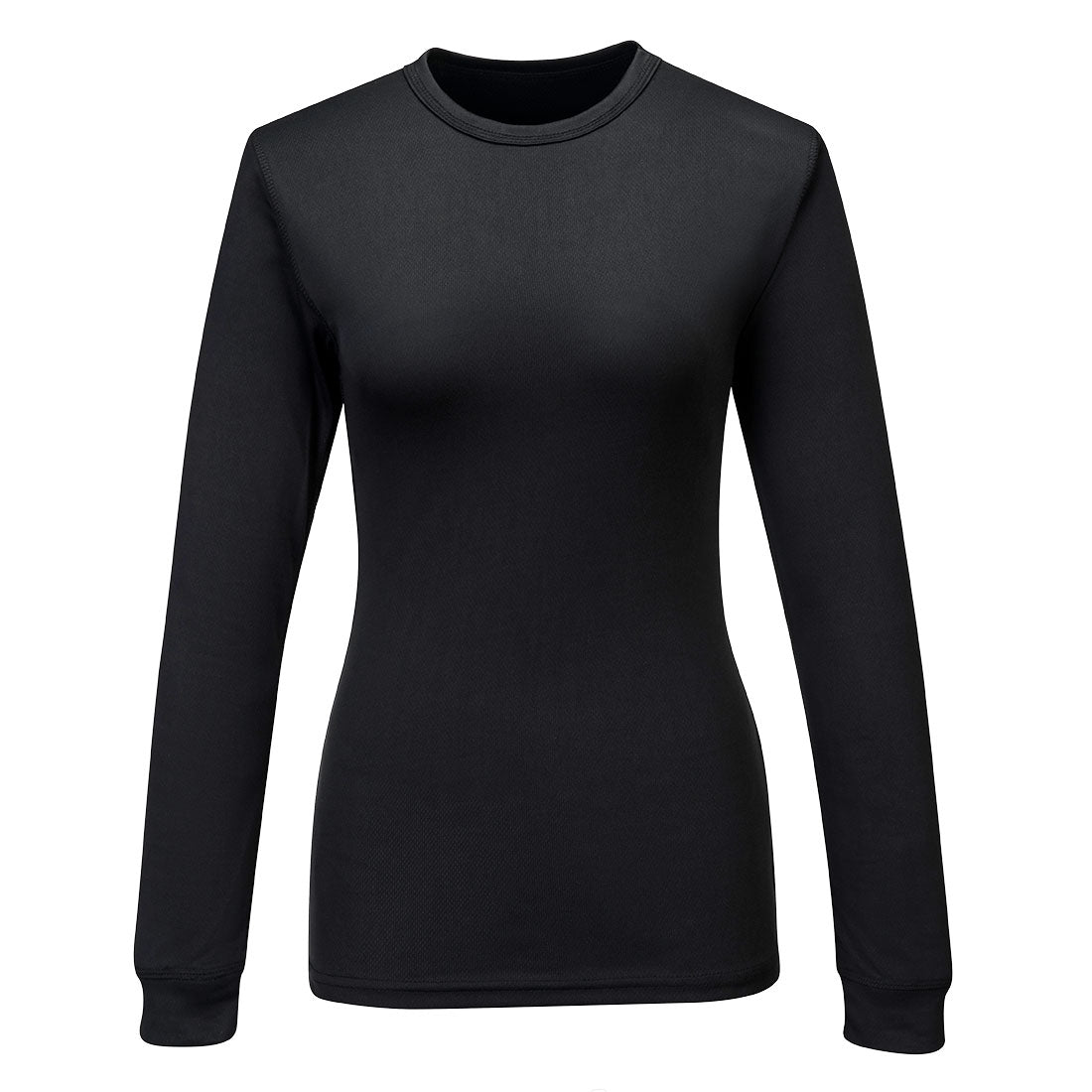Portwest Women's Baselayer Top L/S in Black, main product image