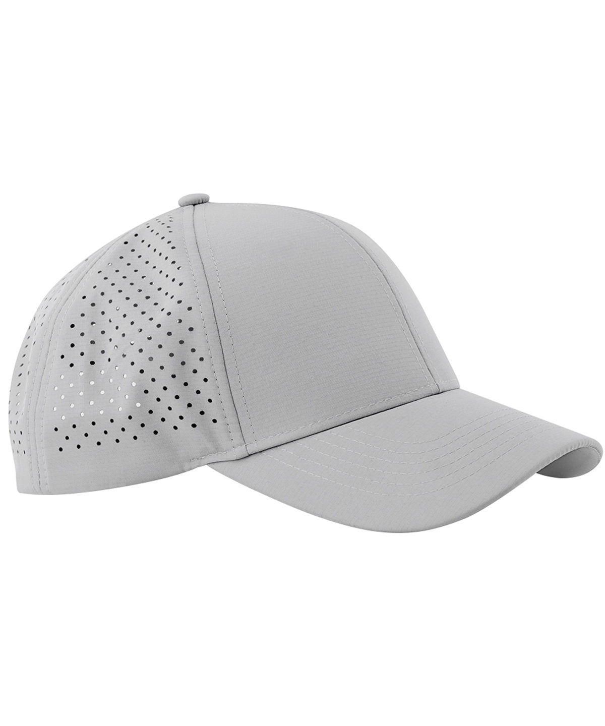 Beechfield Laser performance trucker in Ice Grey, front view