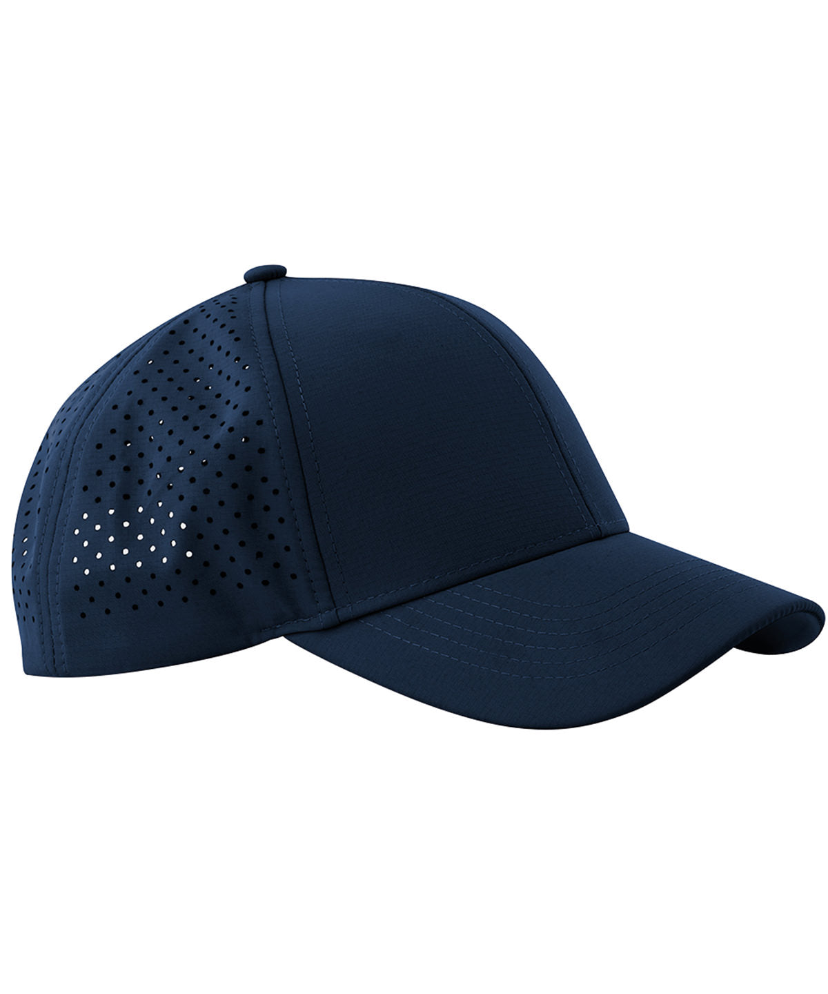 Beechfield Laser performance trucker in Navy, front view