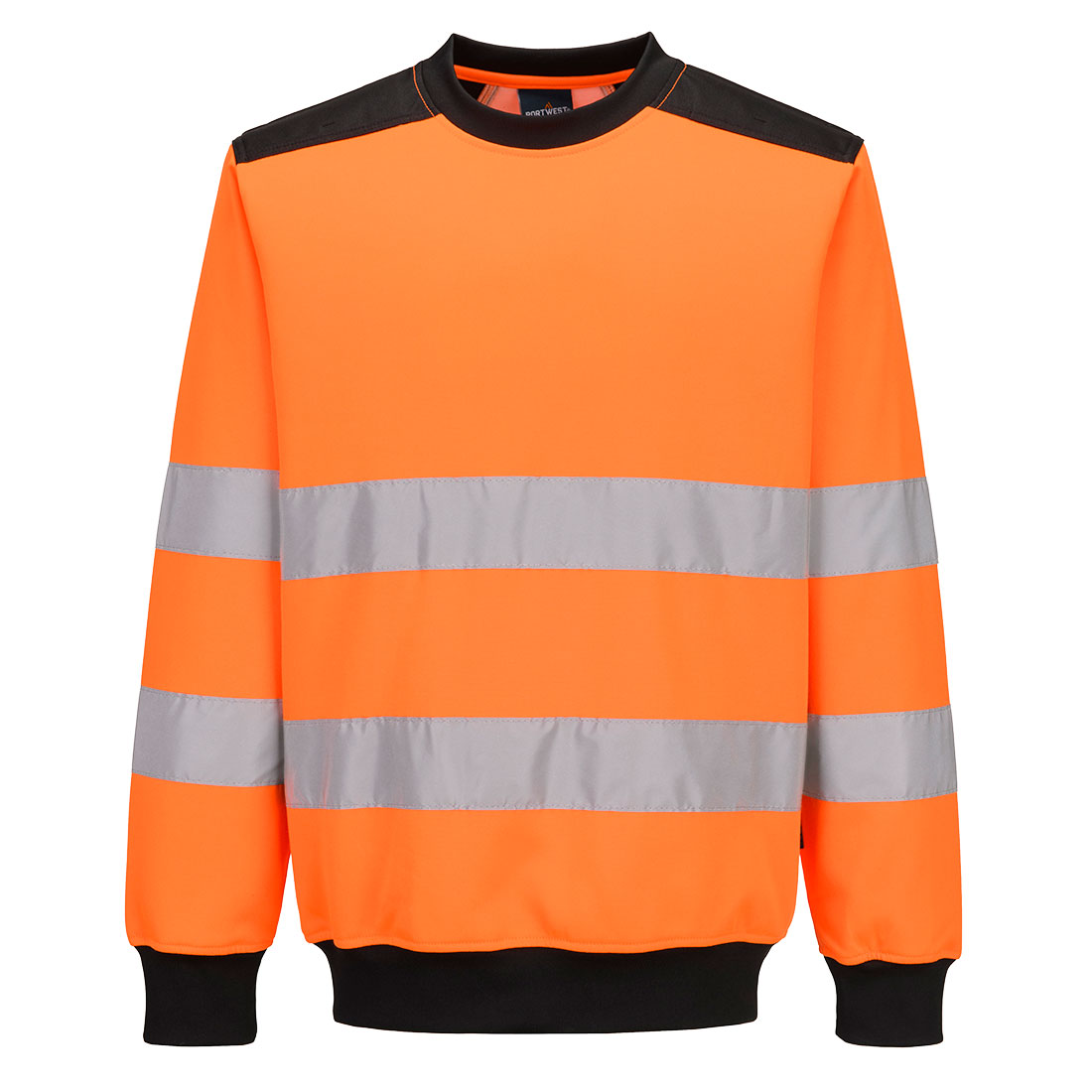 Portwest Hi-Vis Scaffolders Sweatshirt in Orange, main product image
