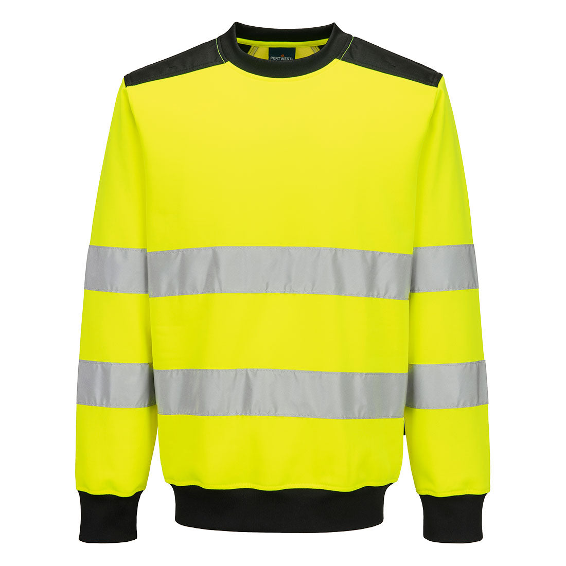 Portwest Hi-Vis Scaffolders Sweatshirt in Yellow, image 2