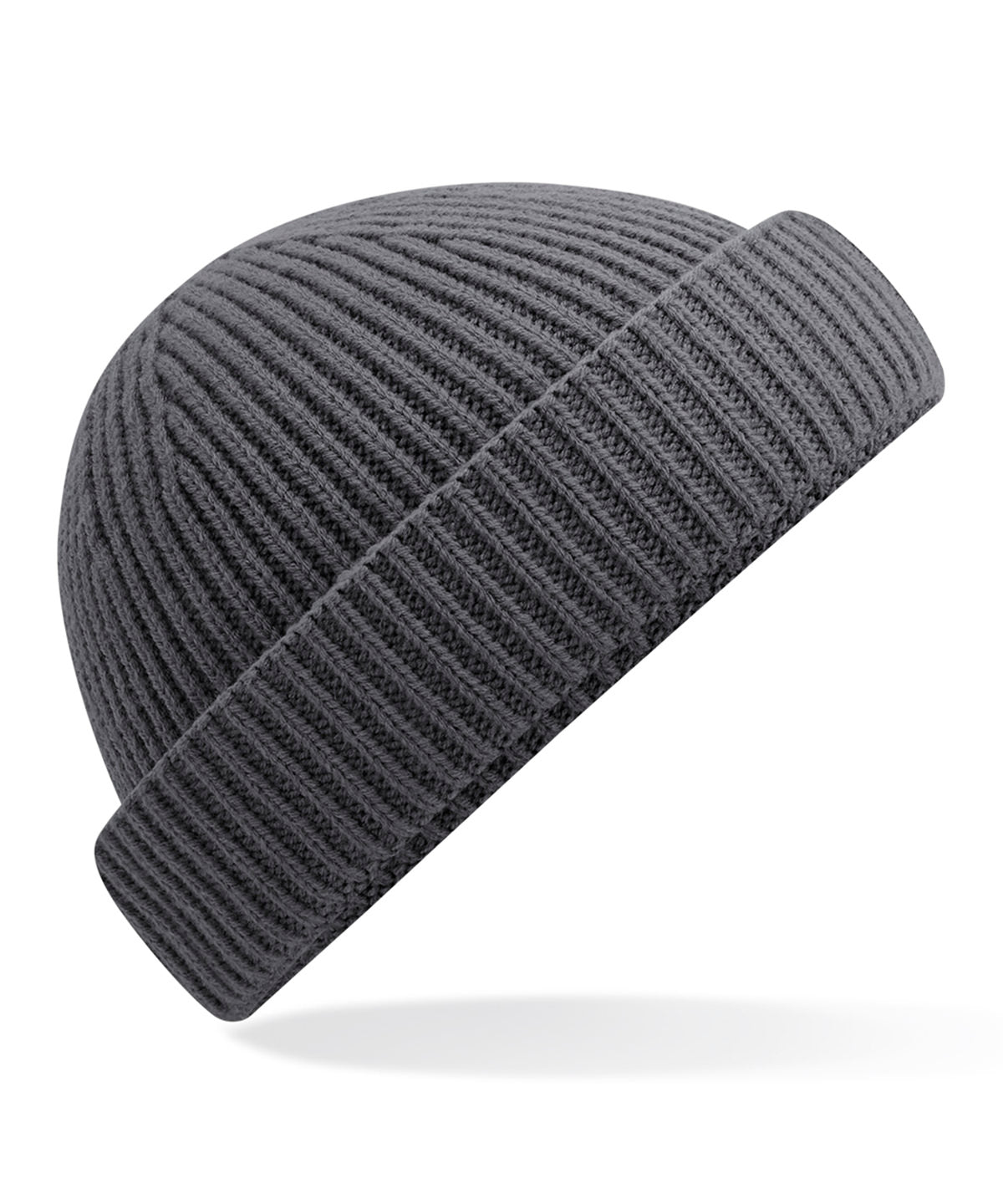 Beechfield Harbour beanie in Graphite Grey, front view