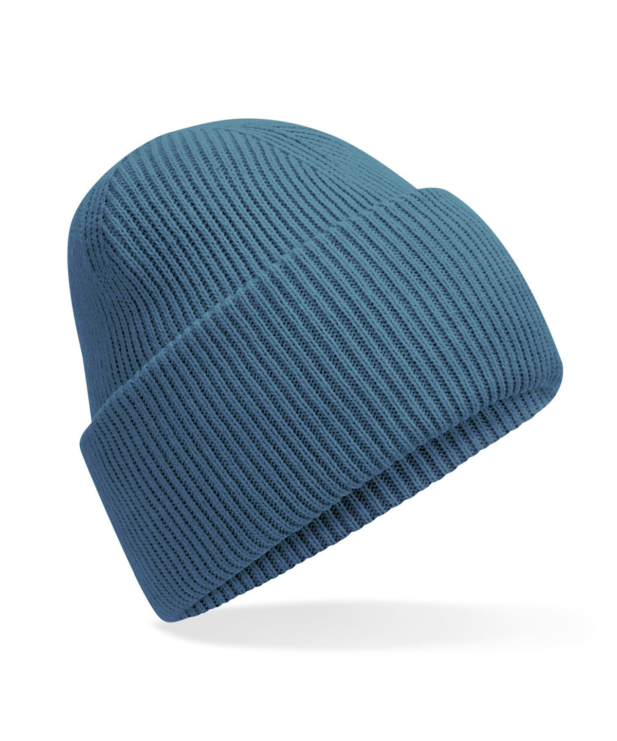 Beechfield Classic engineered deep-cuffed beanie in Airforce Blue, front view
