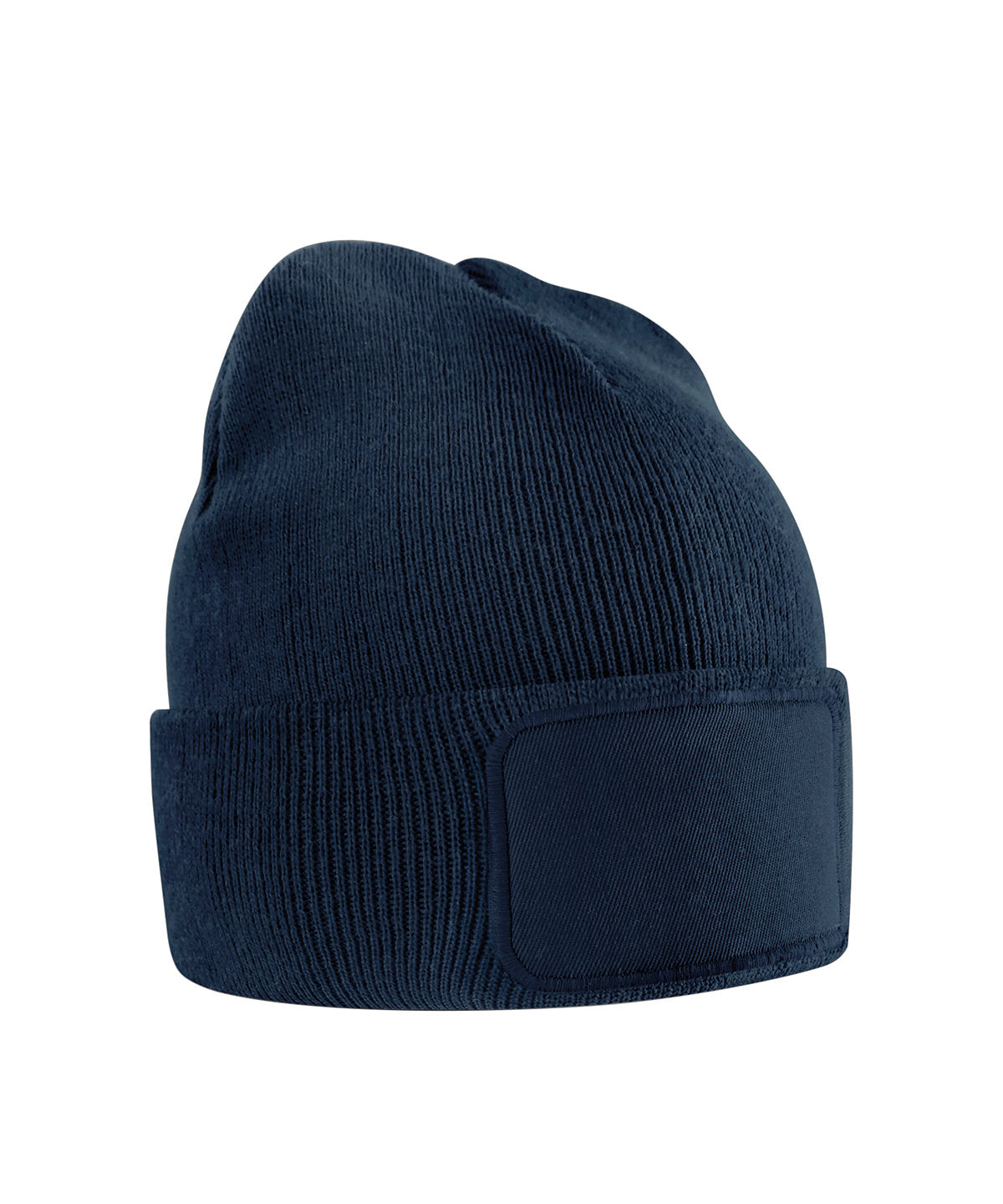 Beechfield Kids original patch beanie in French Navy, front view