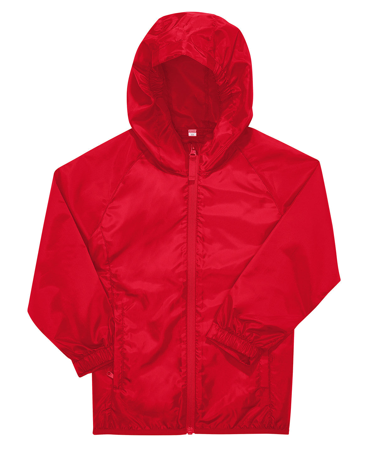 B&C Collection B&C #Reset windbreaker /kids in Red, front view
