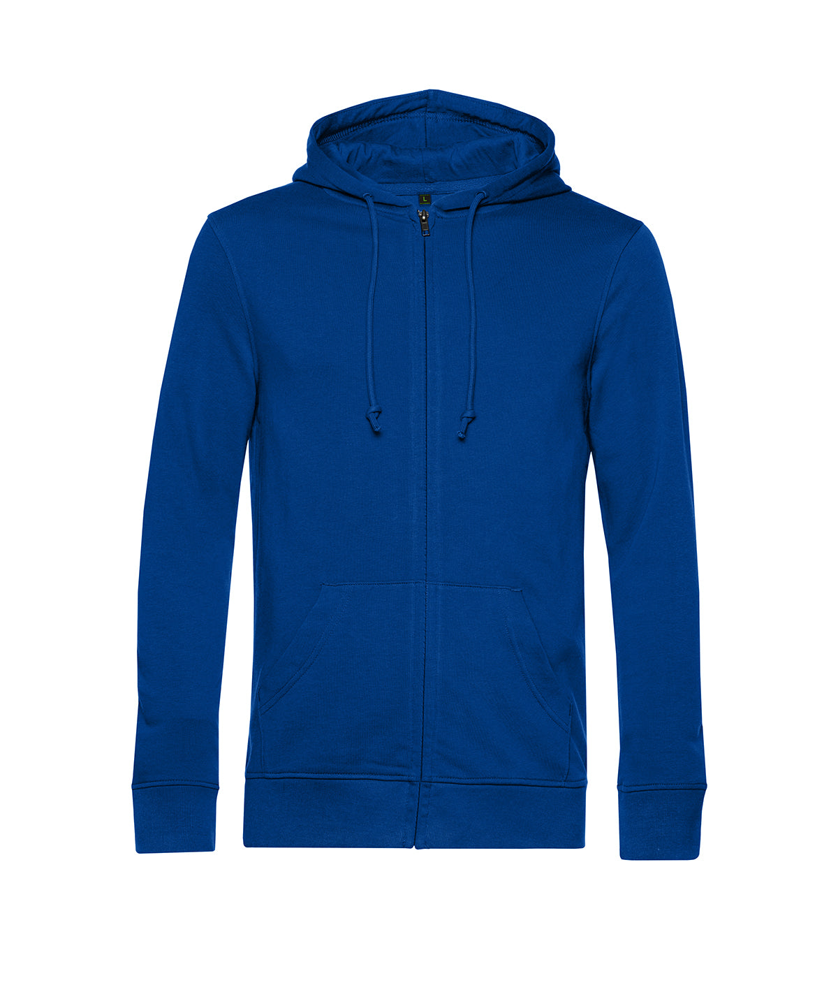 B&C Collection B&C Inspire Zipped Hood in Royal, front view