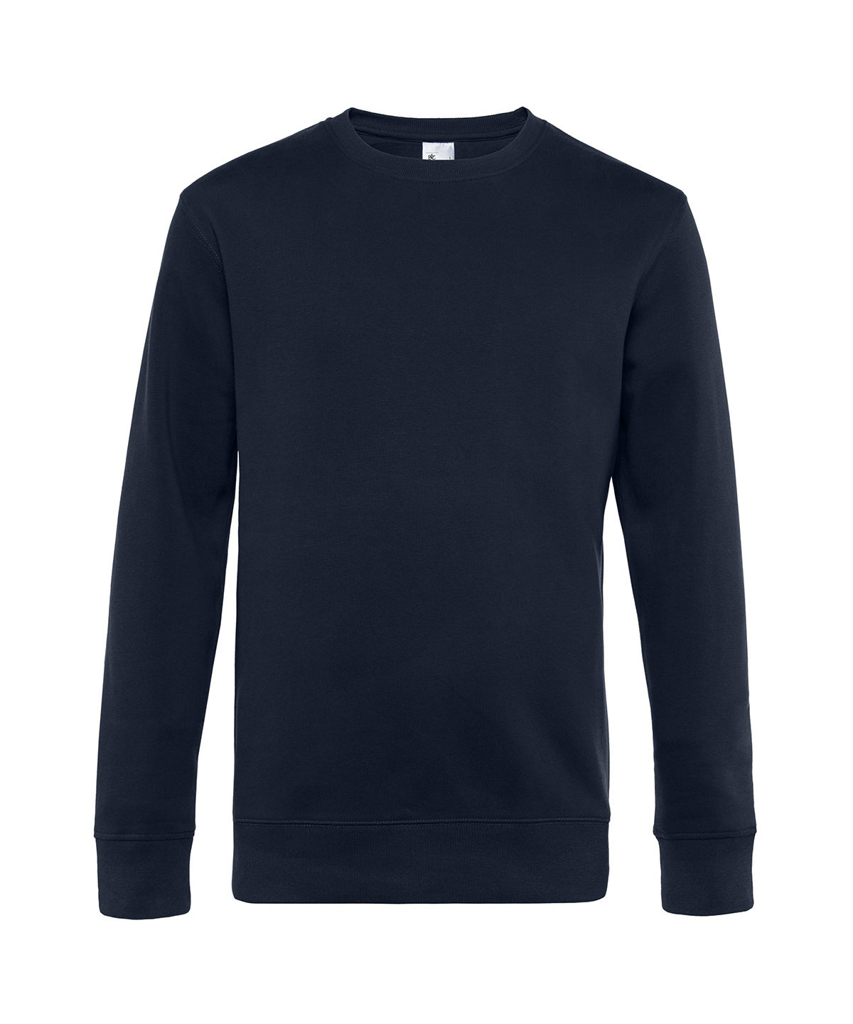 B&C Collection B&C KING Crew Neck in Navy Blue, front view
