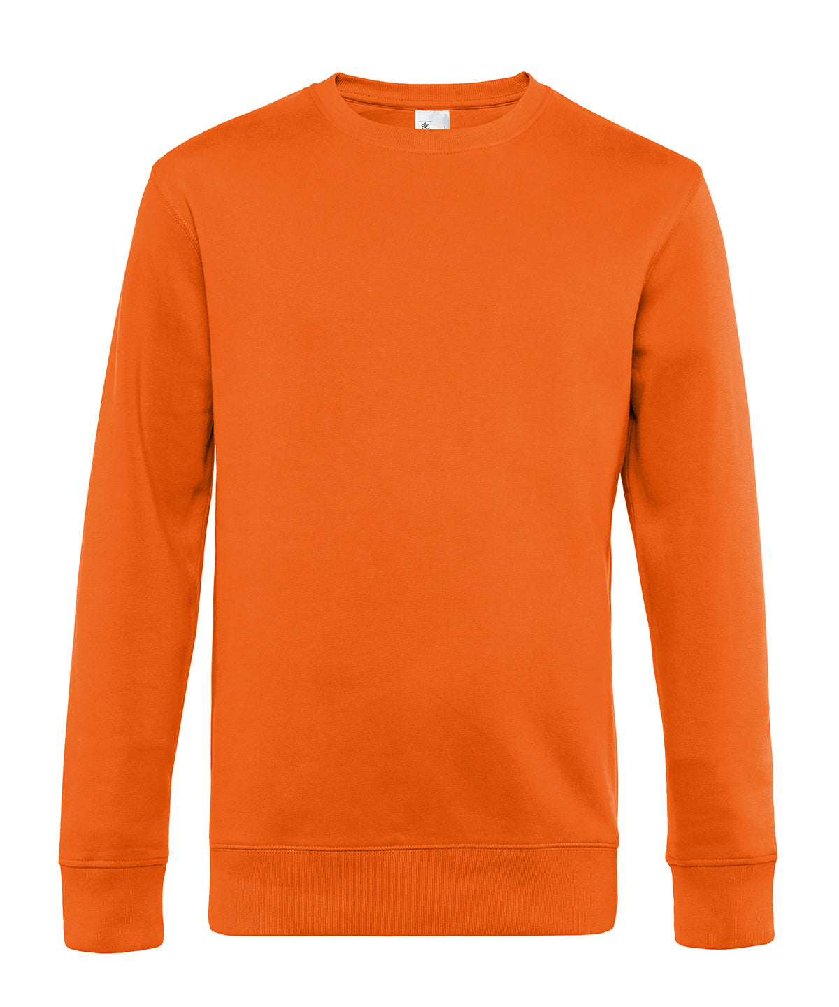 B&C Collection B&C KING Crew Neck in Pure Orange, front view