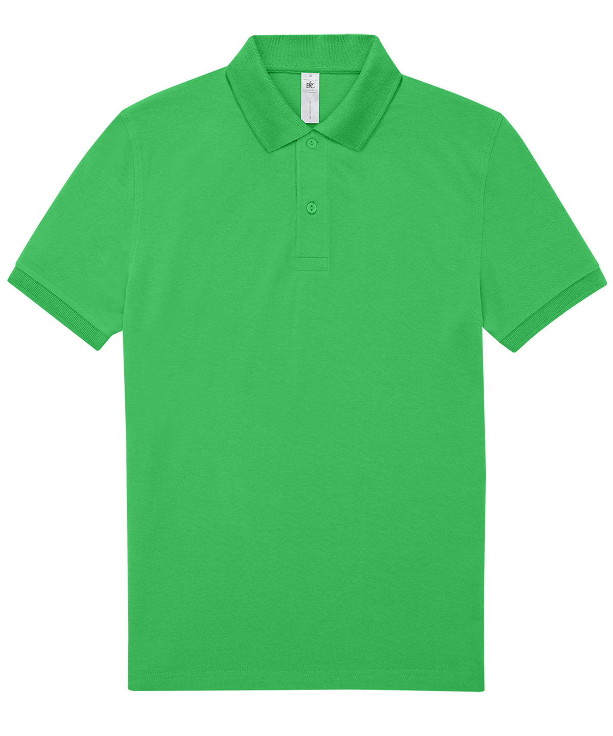 B&C Collection B&C My Polo 180 in Apple Green, front view