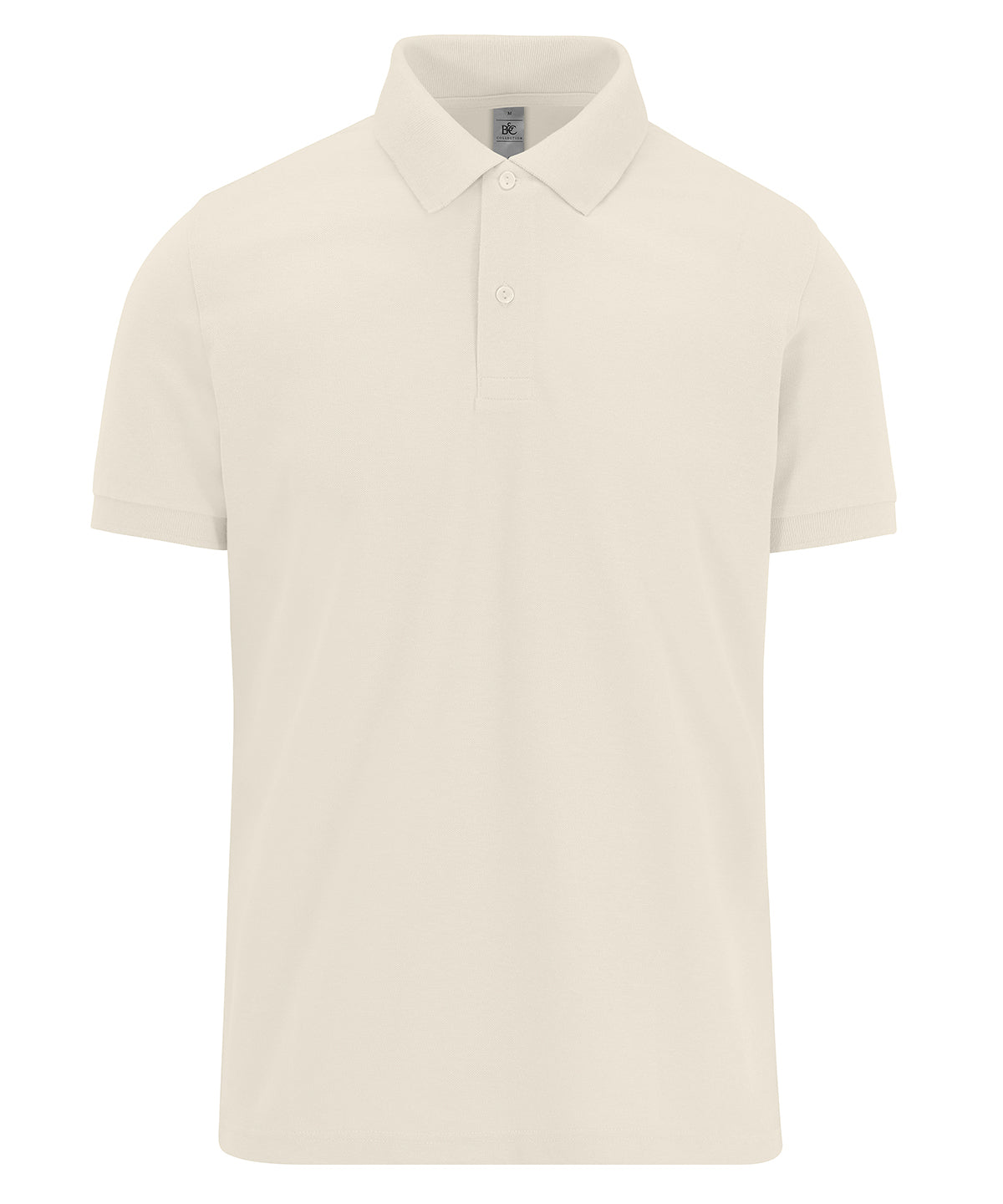 B&C Collection B&C My Polo 180 in Off White, front view
