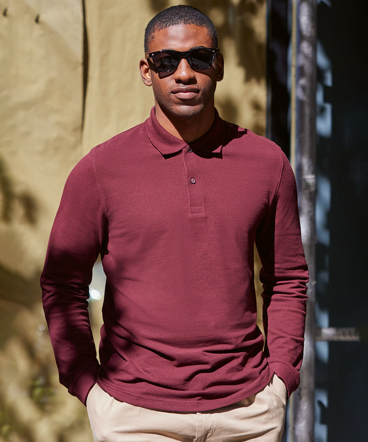B&C Collection B&C My Polo 180 LSL, lifestyle photo
