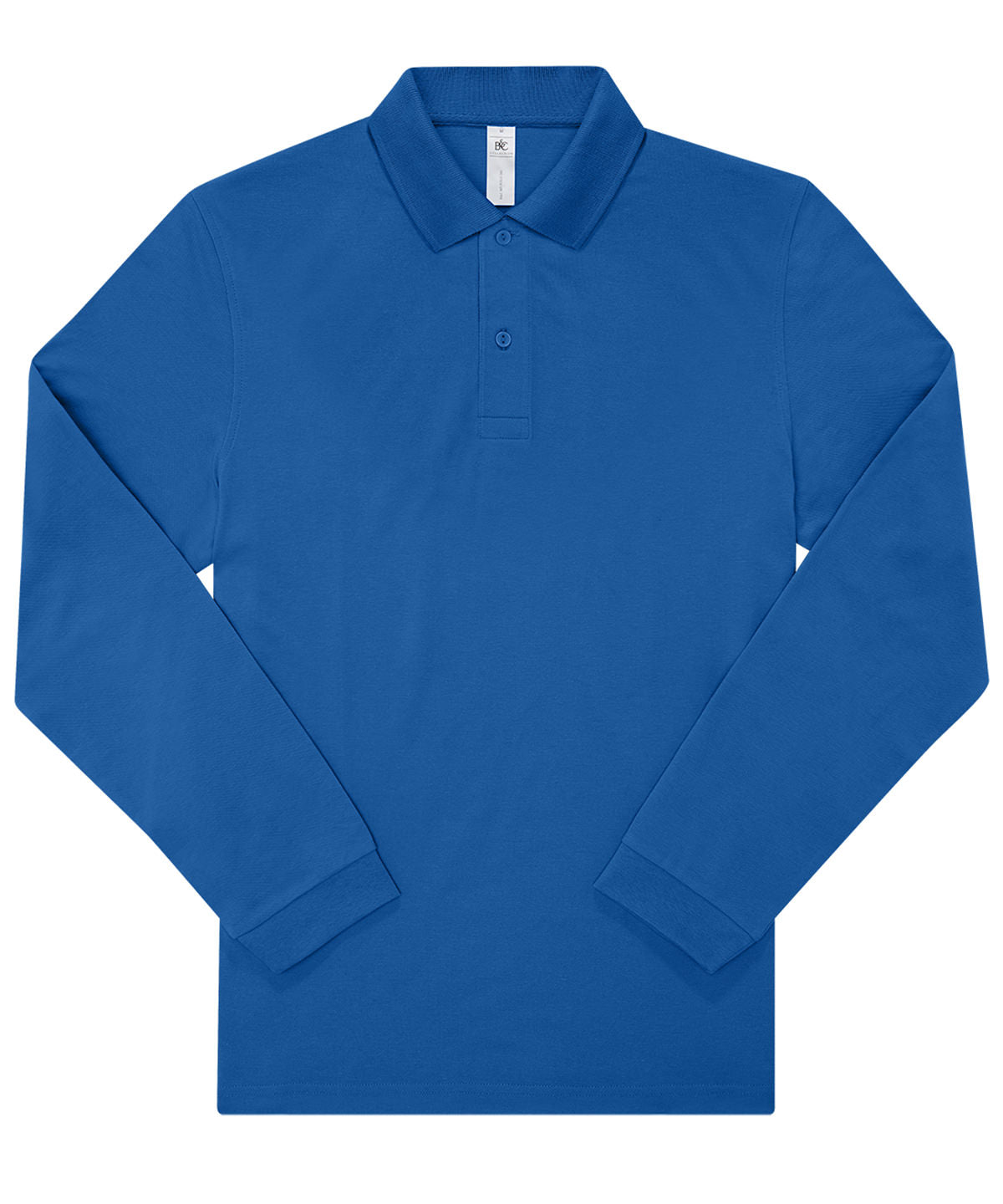 B&C Collection B&C My Polo 180 LSL in Royal Blue, front view