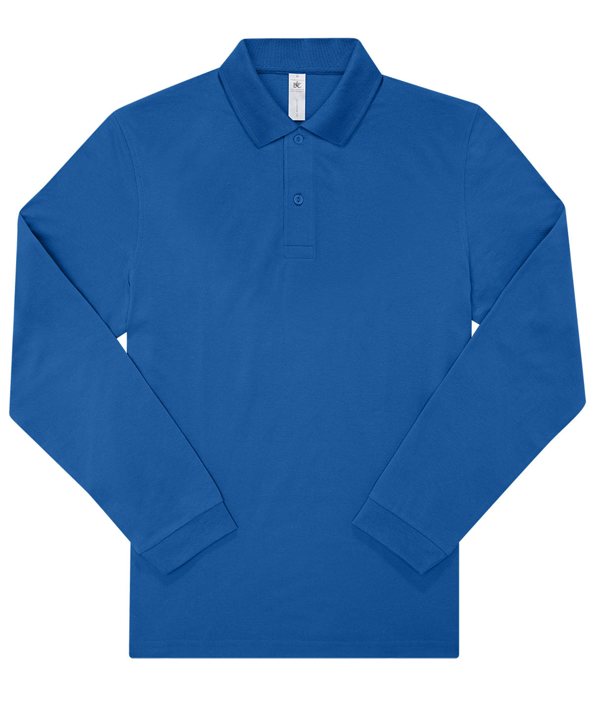 B&C Collection B&C My Polo 210 LSL in Royal Blue, front view
