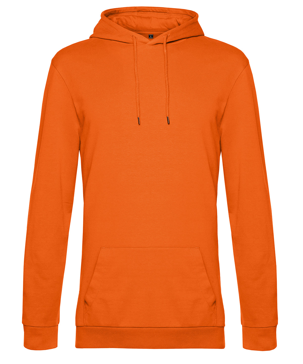 B&C Collection B&C #Hoodie in Pure Orange, front view