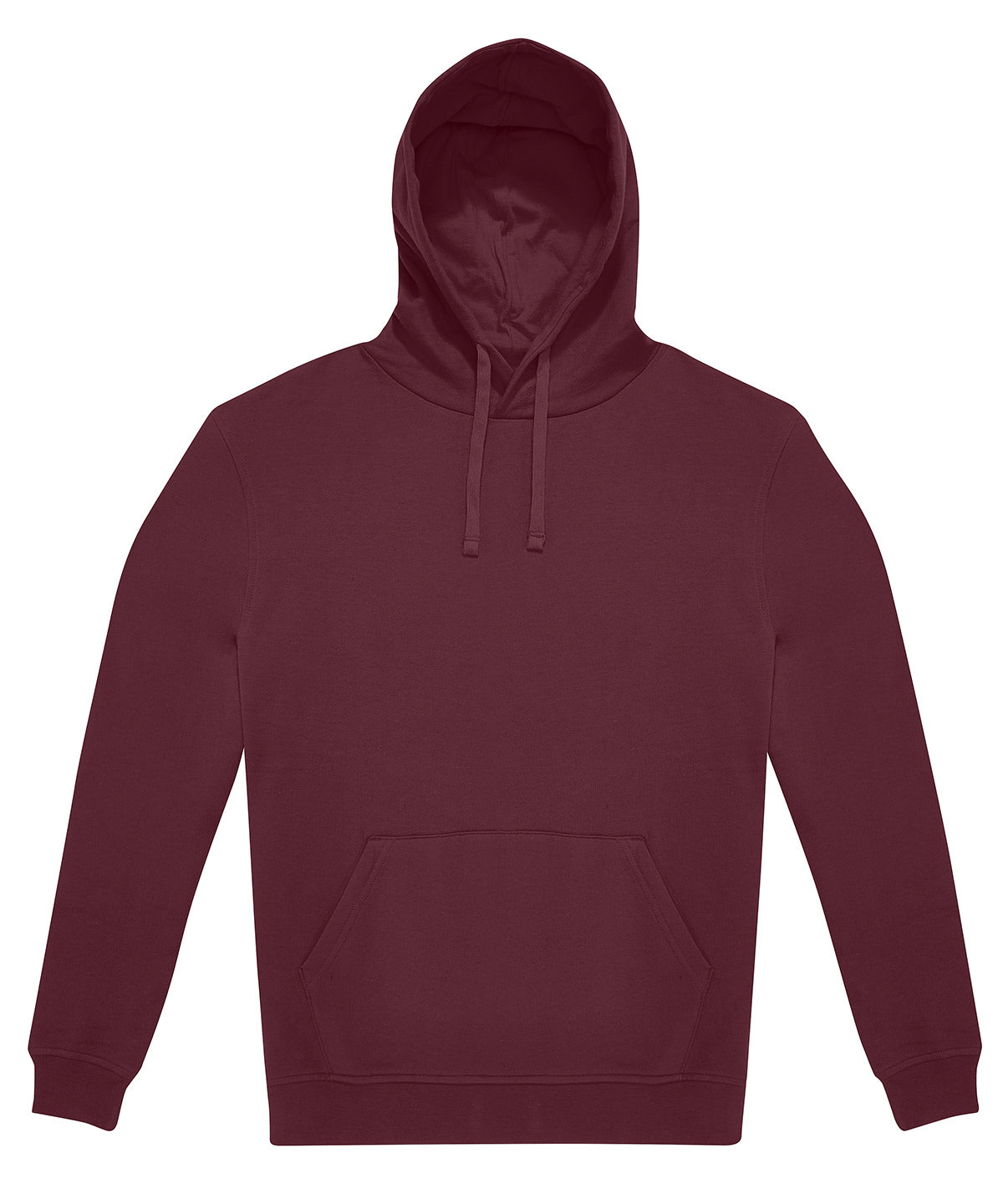 B&C Collection B&C ID.223 hoodie in Burgundy, front view