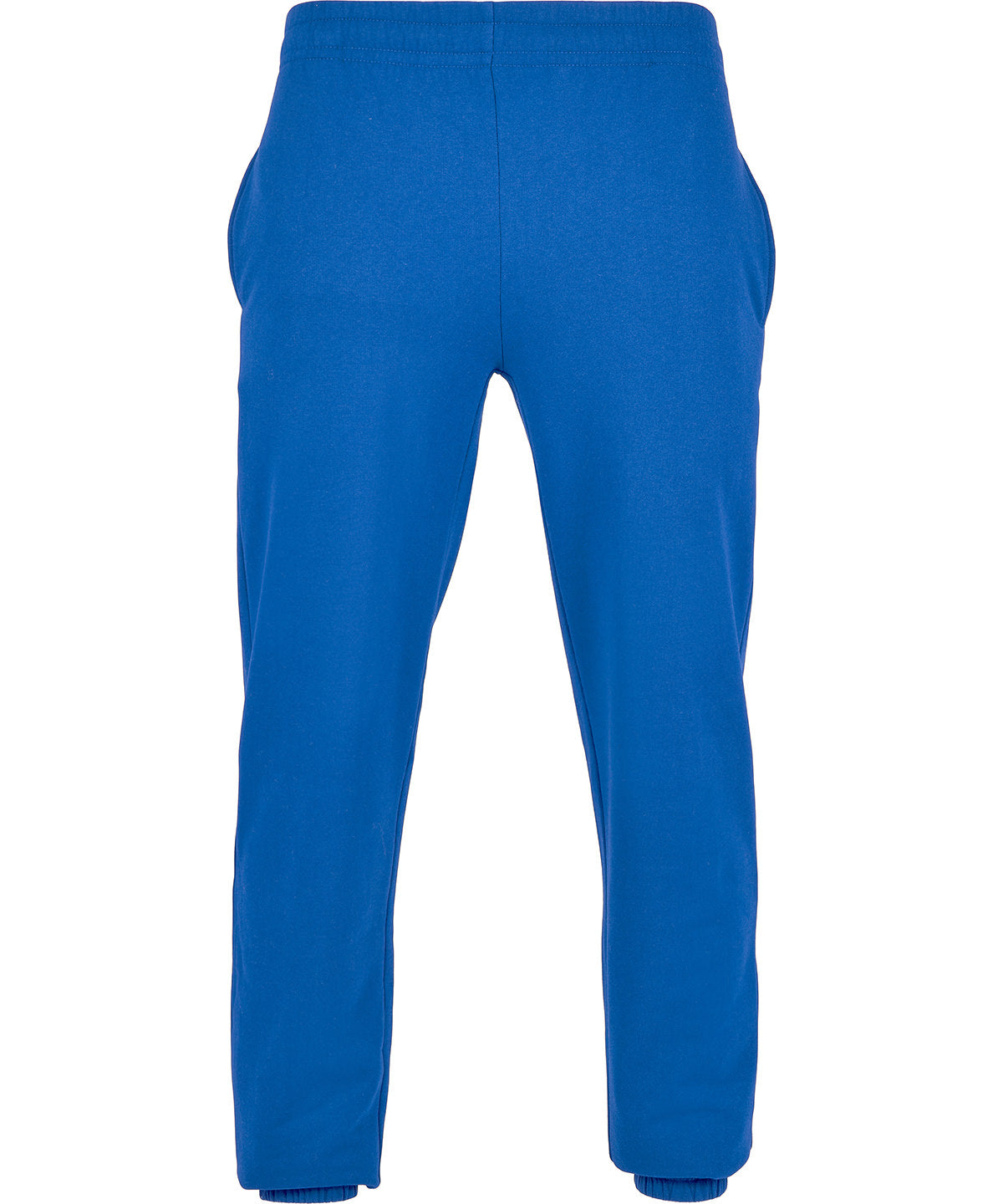 Build Your Brand Basic Sweatpants in Intense Blue, front view