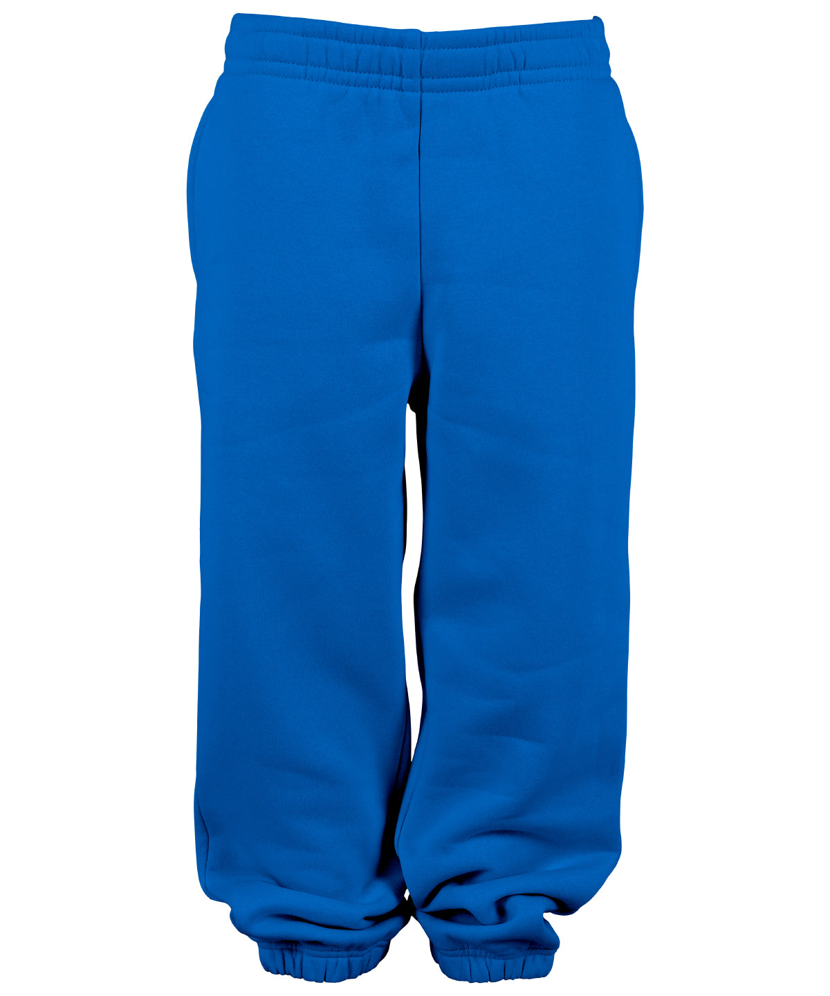 Build Your Brand Basic Kids basic sweatpants in Intense Blue, front view