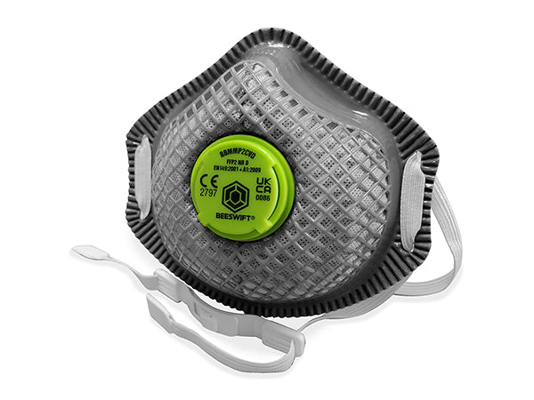 B-Safe Beeswift Charcoal P2 Premium Mesh Cup Mask, main product image