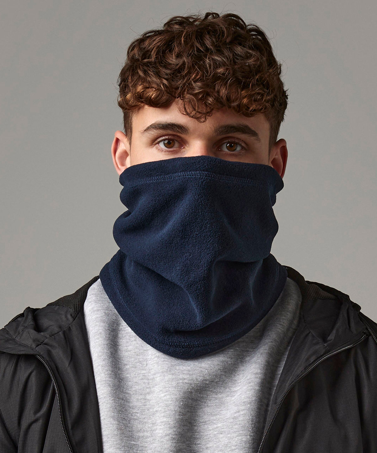 Beechfield Suprafleece snood/hat combo, lifestyle photo