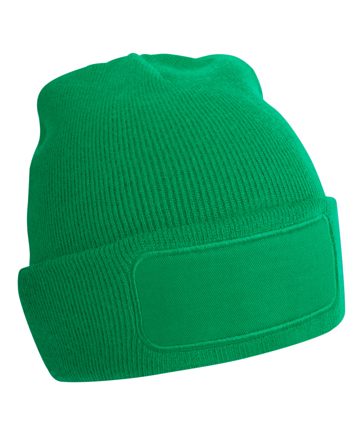 Beechfield Original patch beanie in Kelly Green, front view