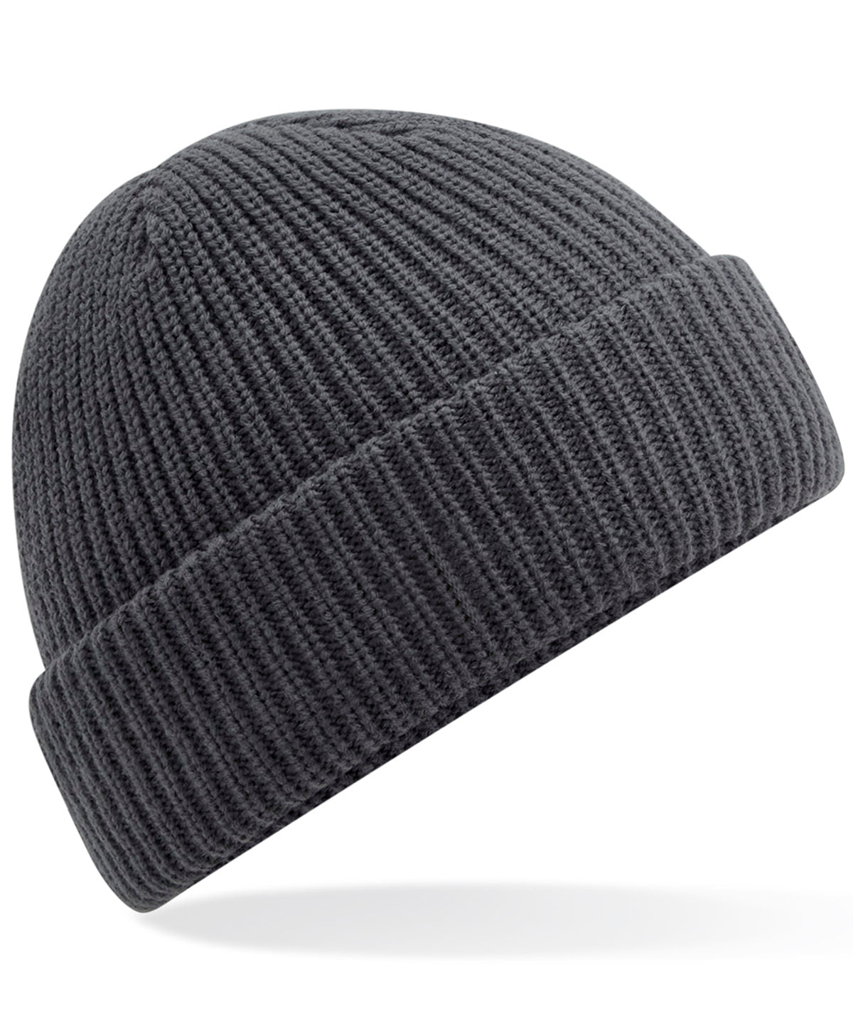 Beechfield Water-repellent thermal elements beanie in Graphite Grey, front view