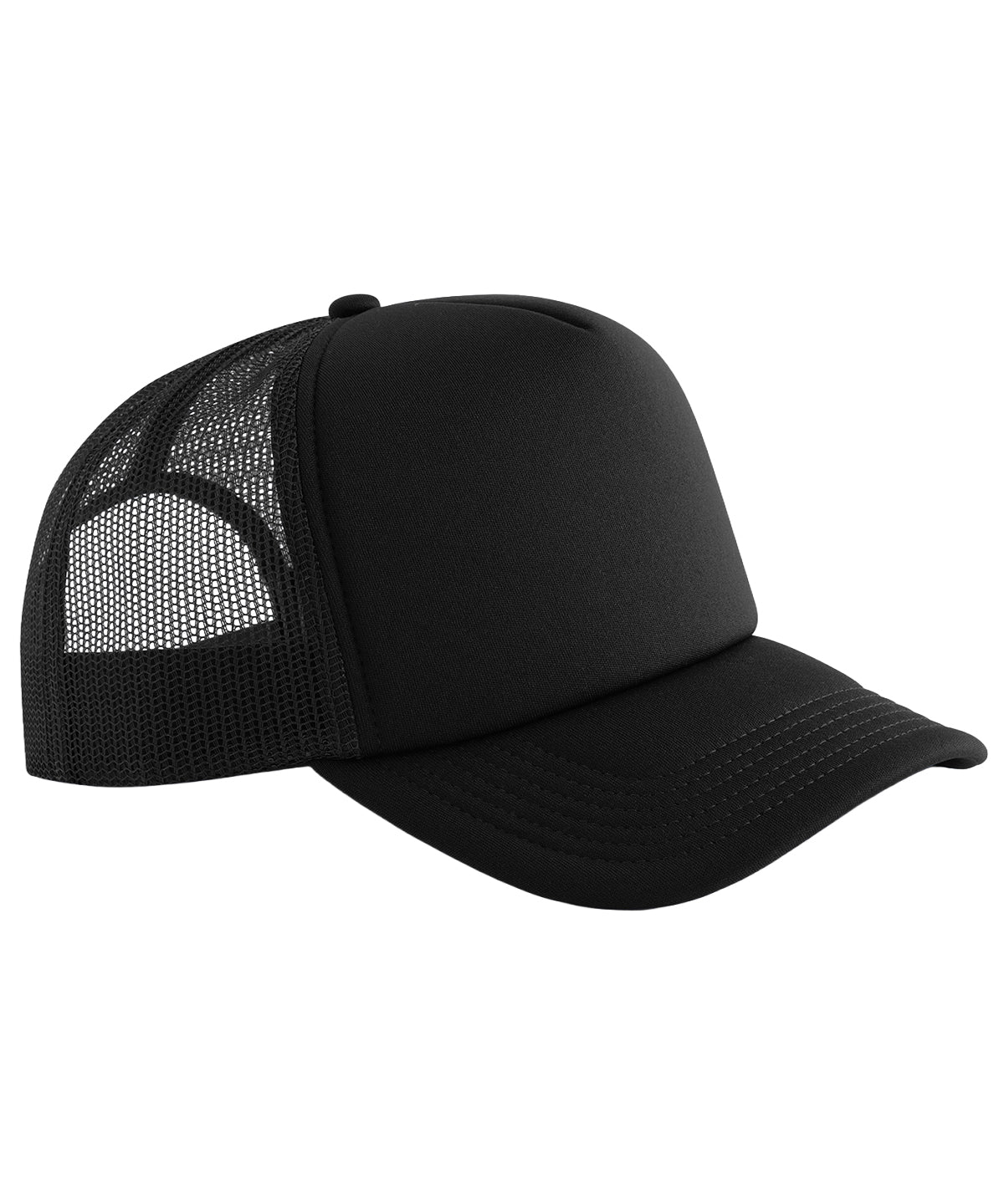 Beechfield Classic foam trucker in Black, front view