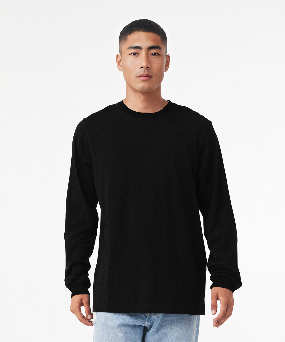 Bella Canvas Unisex Jersey long sleeve tee, lifestyle photo