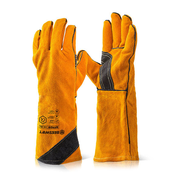 Click Beeswift Premium Golden Welders Gauntlet Gloves 16, main product image