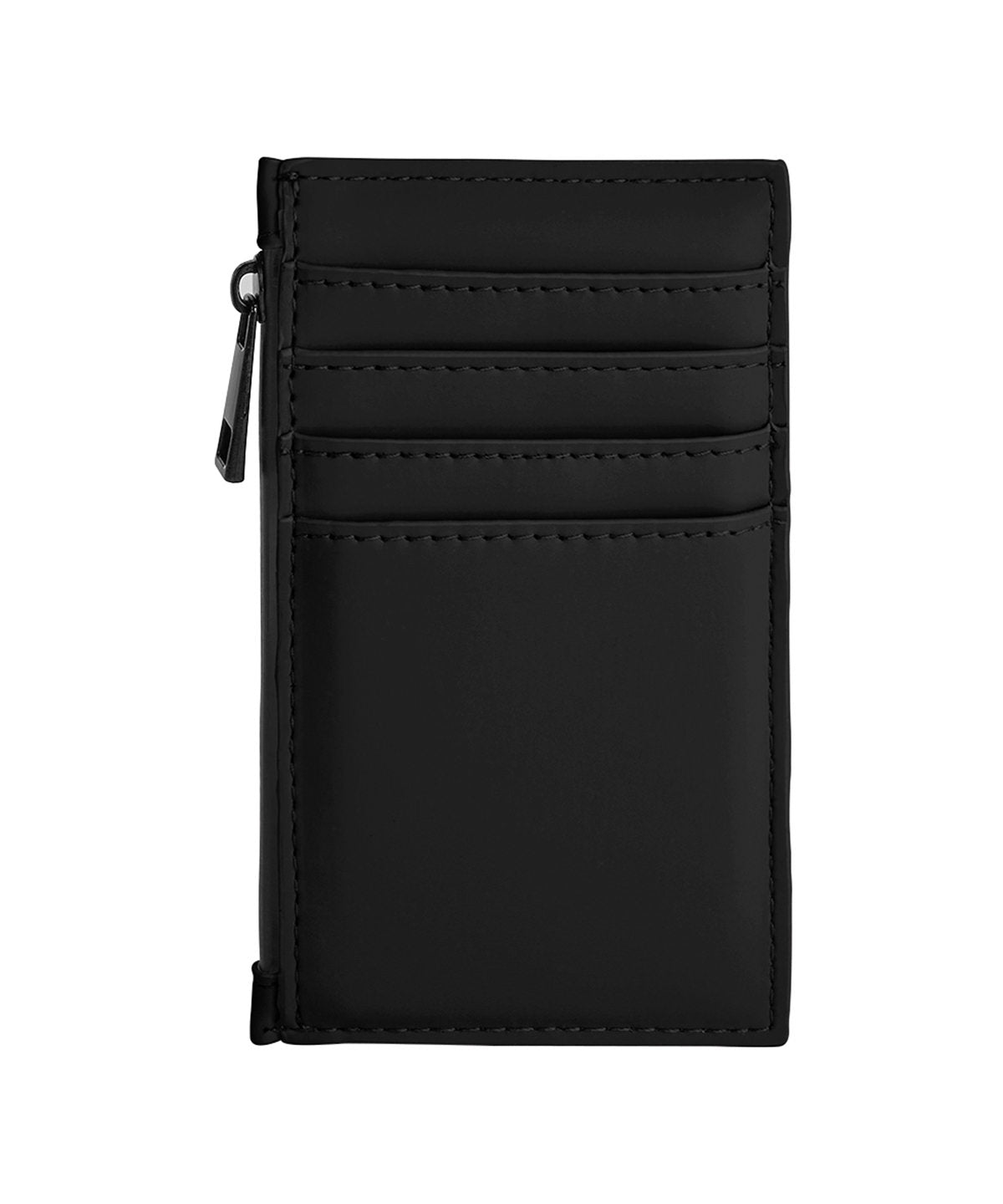 Bagbase Matte PU card holder in Black, front view