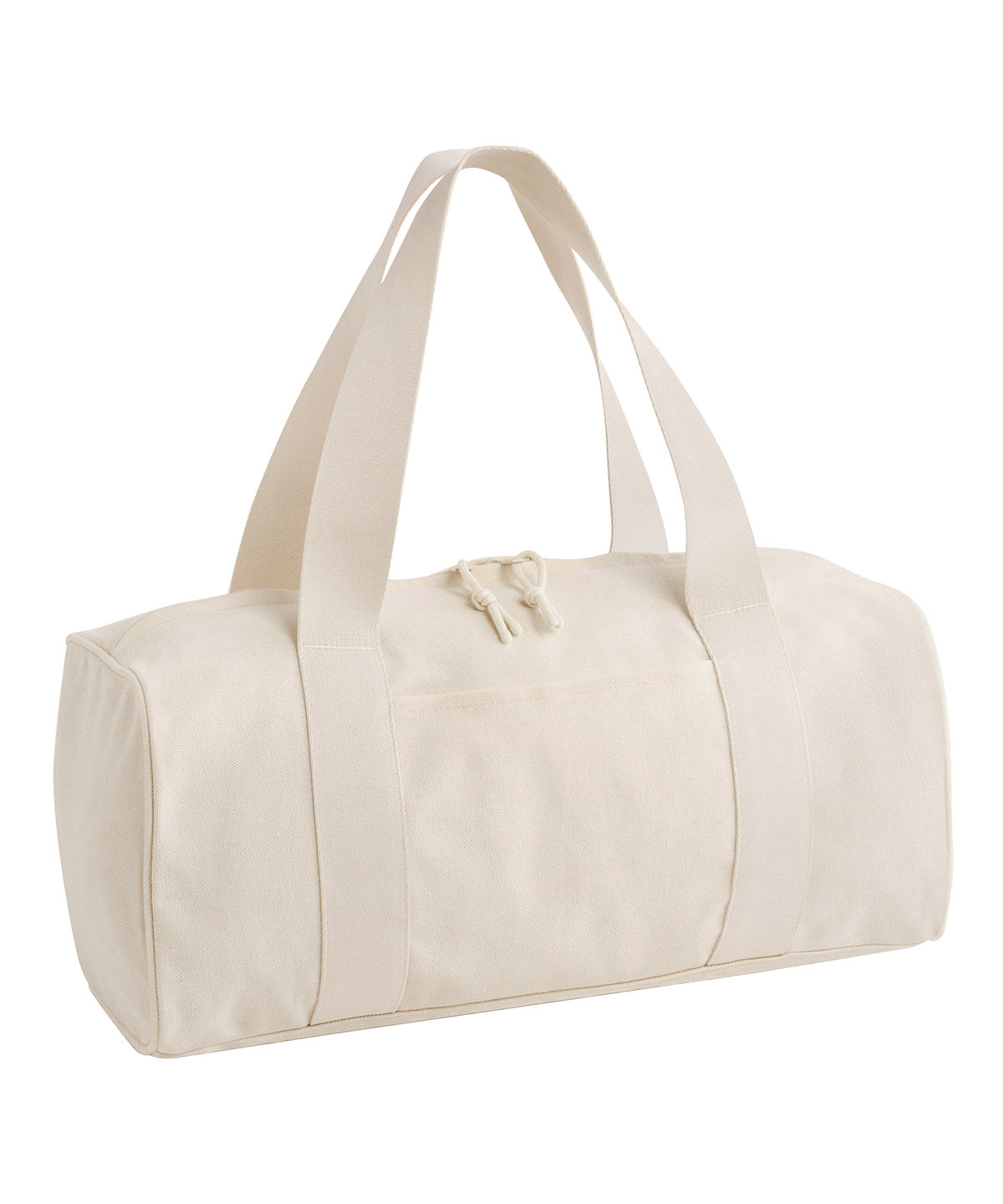 Bagbase Edit canvas duffle in Natural/Natural, front view